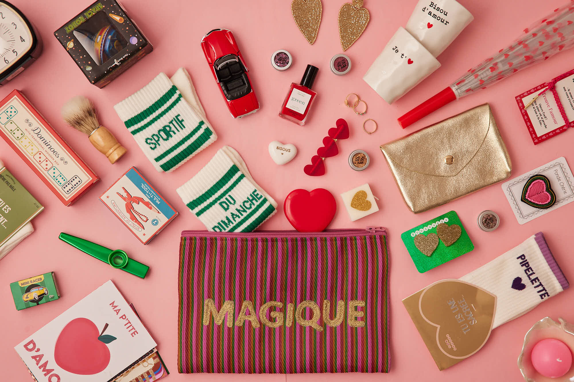 Bougie coeur rouge The Gift Label - Le petit Souk
