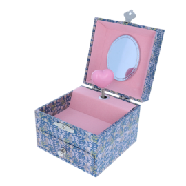 Boîte à bijoux rose et bleue