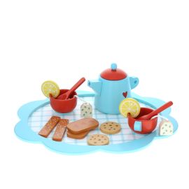 service à thé en bois pour enfant jouet