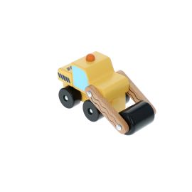 camion rouleau compresseur jouet en bois
