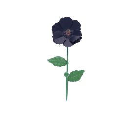 patere fleur aubergine violet 
