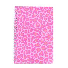 carnet de notes léopard rose