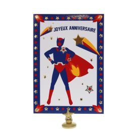 Carte joyeux anniversaire super-héros