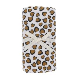 Lange tacheté léopard marron 120x120 cm - Chaton