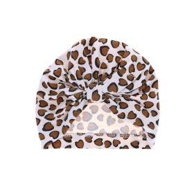 Bonnet turban de tête motifs léopard chaton