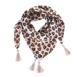 foulard motifs léopard chaton bébé