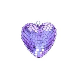Cœur à facettes violet