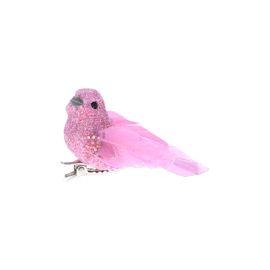 petit oiseau rose à clipser
