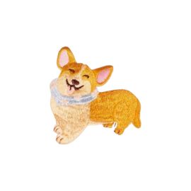 patch thermocollant chien corgi malicieuse