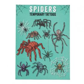 Tatouages temporaires araignées rex london