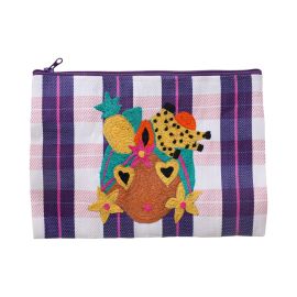 trousse plate broderie femme chiquita