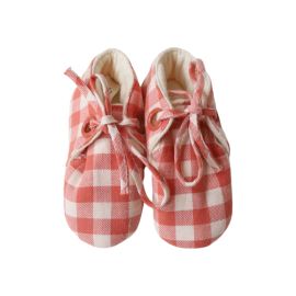 chaussons vichy bébé poule rousse