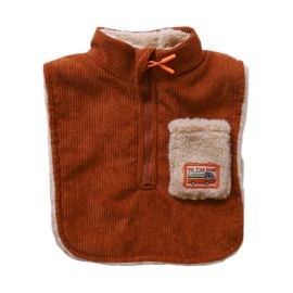 Plastron pour enfant en velours marron