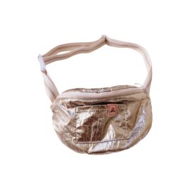 sac banane enfant foil doré