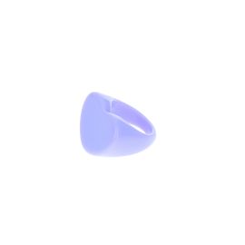 Grosse bague plastique coeur violet