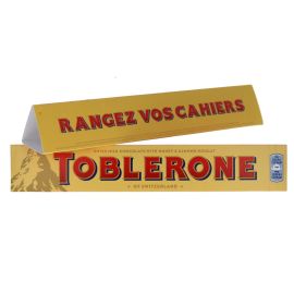 Barre chocolatée toblerone "ranger vos cahiers"