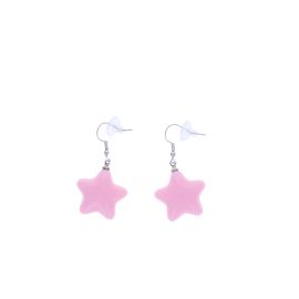 boucles d'oreilles étoiles rose pâle