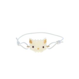 Bracelet perles chat