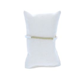 Bracelet gaze de coton blanc