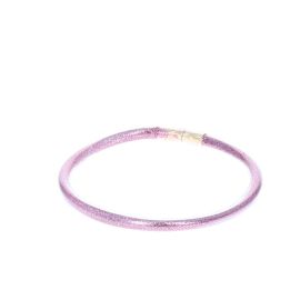 Bracelet plastique à paillettes rose
