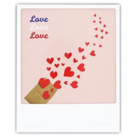 Carte polaroid love love love