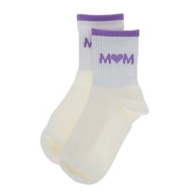 chaussettes mom lilas