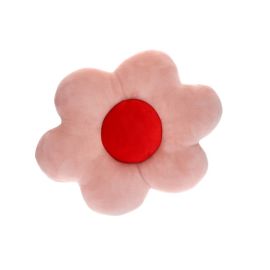 Coussin en forme de fleur rose