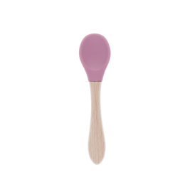 Cuillere silicone rose framboise