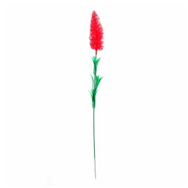 Fleur en plastique rouge