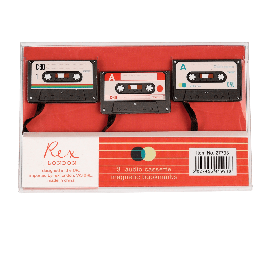 Lot de 3 marque page cassette audio