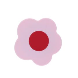miroir de poche fleur rose