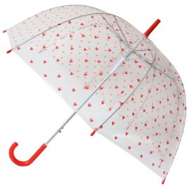 Parapluie coeurs rouges