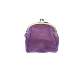 porte-monnaie rétro violet à paillettes