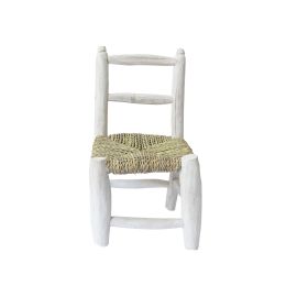 Petite chaise blanche paille