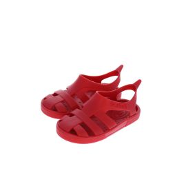 sandales rouges enfant plastique