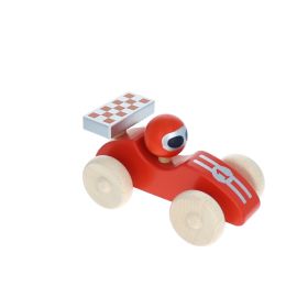 voiture de course en bois rouge jeux éducatifs