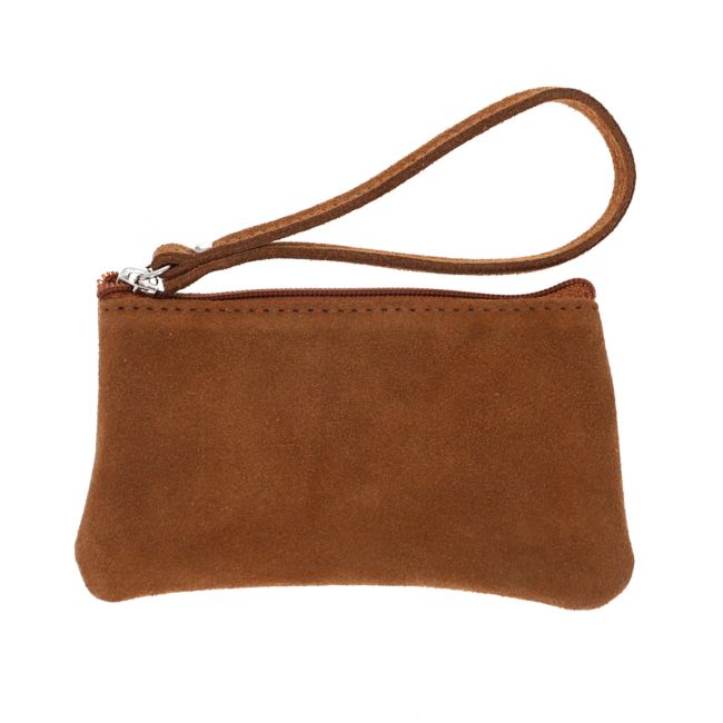 Petite pochette cuir marron camel Maison Suzanne Le petit Souk