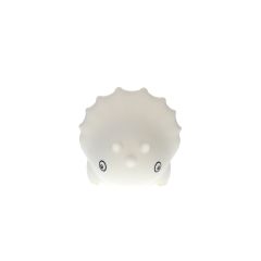 veilleuse blanche triceratops silicone blanc
