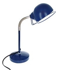 Lampe de bureau métal bleue nuit