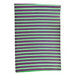 tapis d'extérieur à rayures vert et violet