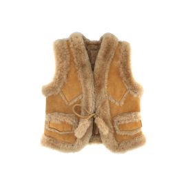 Gilet en laine de  mouton double face 2-3 ans