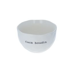 bol céramique blanc caca boudin