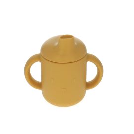 Gobelet silicone jaune moutarde