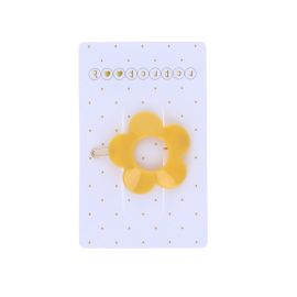 Barrette fleur jaune