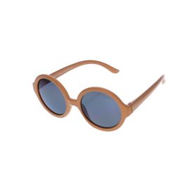 lunettes de soleil ronde camel 