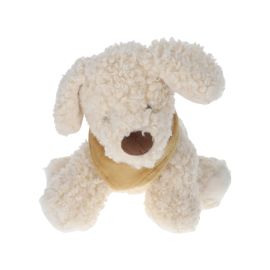 peluche p'tit bichon bouclette creme