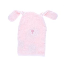 gant de toilette rose pale eponge