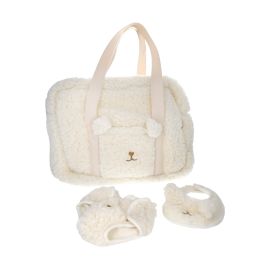 set a langer doux comme un agneau sherpa blanc