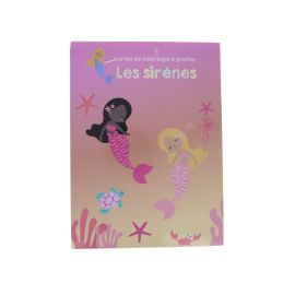 cartes de coloriage à gratter les sirenes