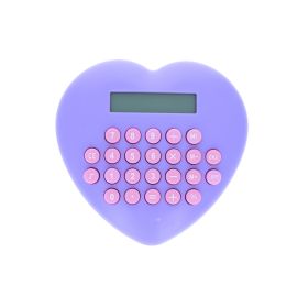 calculatrice en forme de coeur violet